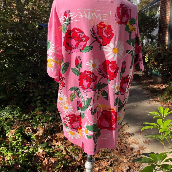 First Row Women’s Artsy Floral Tee, Pink, Large, NWOT - Picture 6 of 11